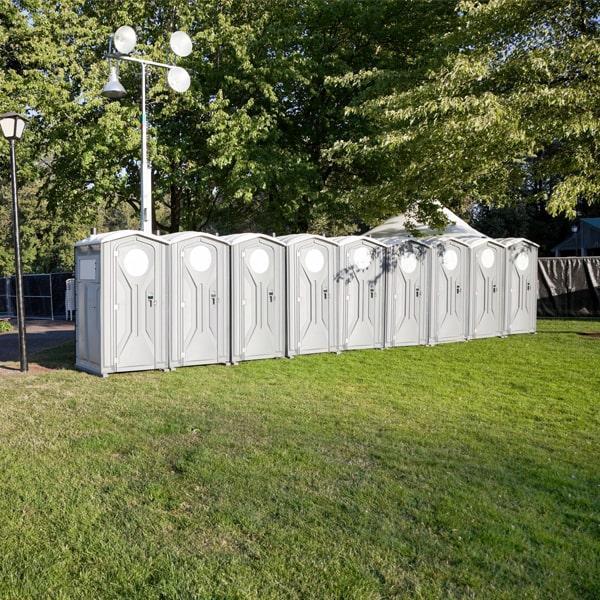 we offer delivery and pickup services for our special event portable toilets, and our team will work with you to ensure that they are delivered and picked up at a convenient time for your event